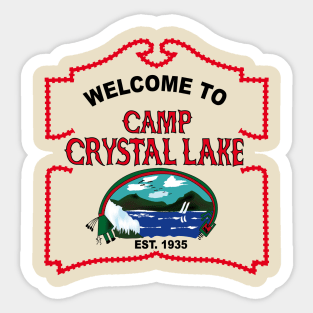 Welcome to Crystal Lake Sticker